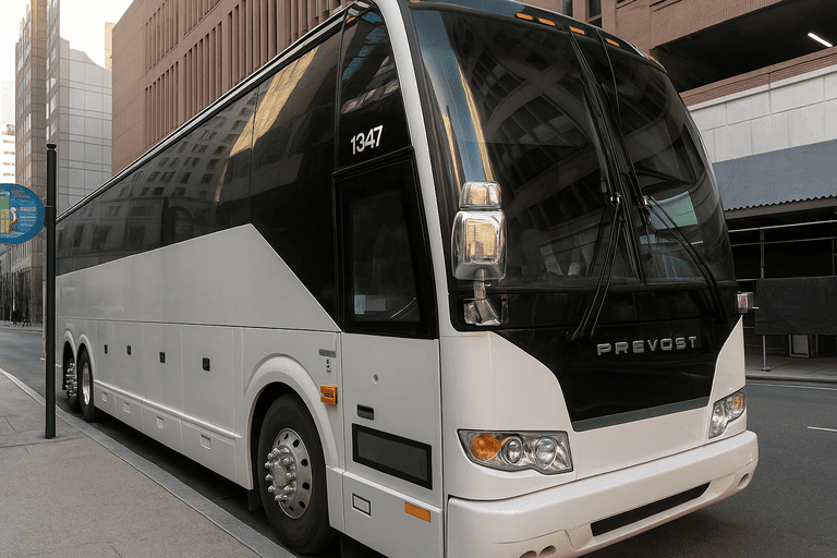 a Austin Minibus Company coach bus