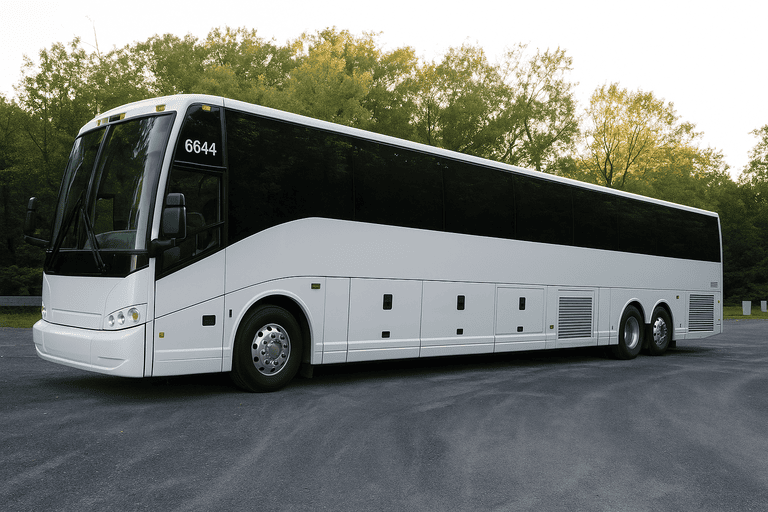 exterior of Austin Minibus Company coach bus
