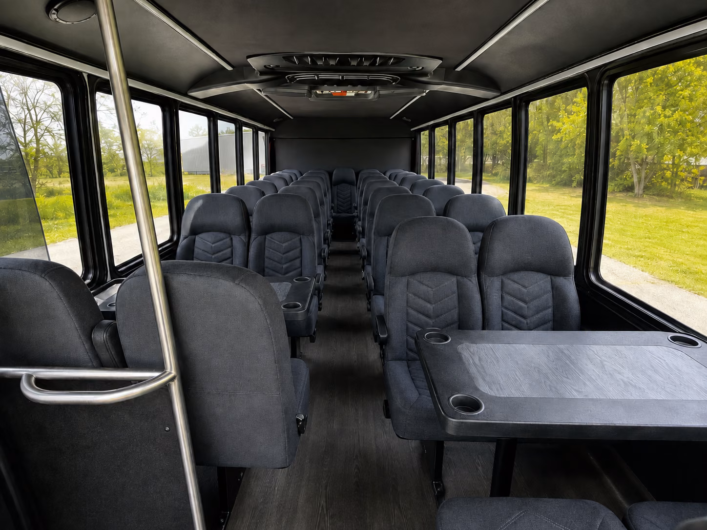 austin 18 passenger minibus interior