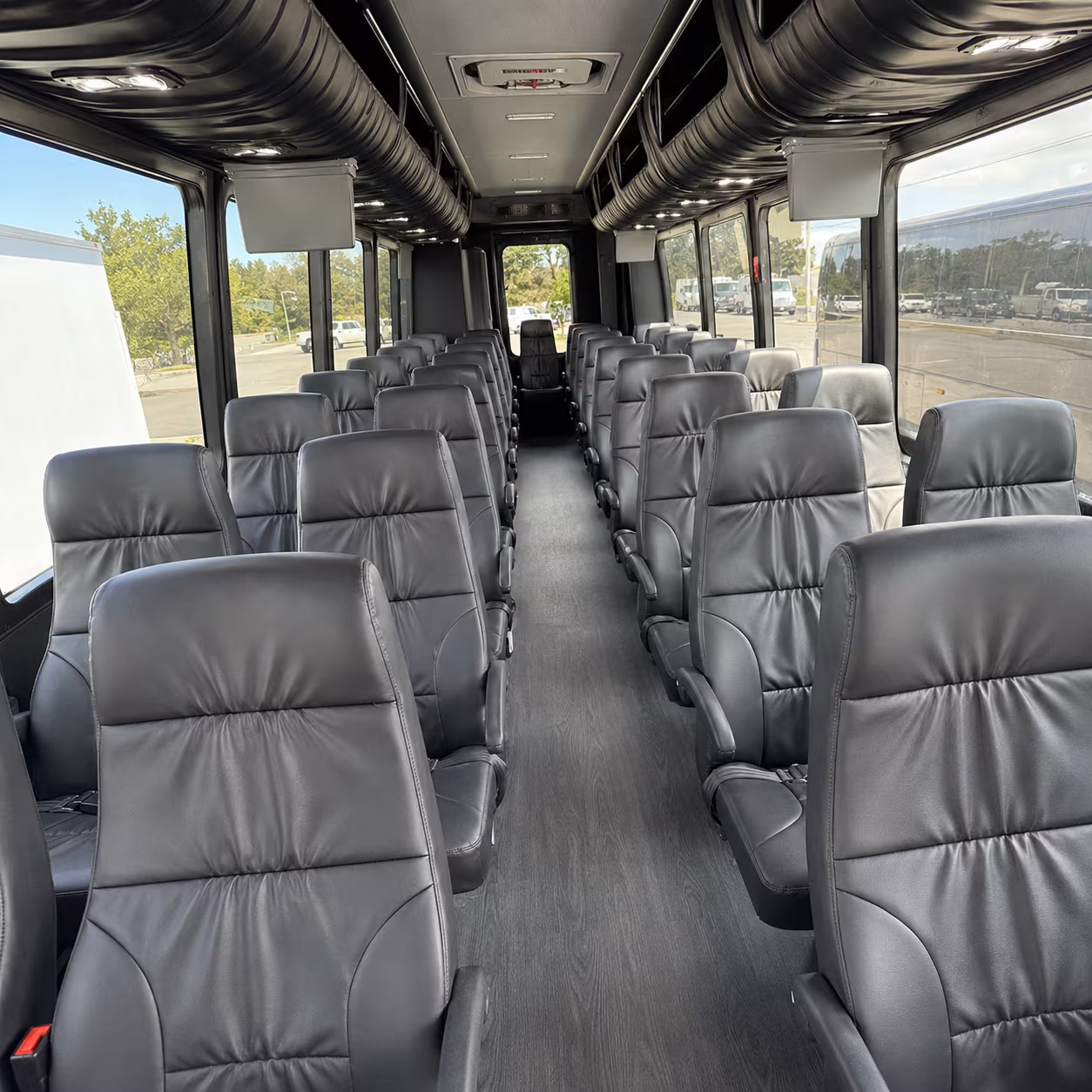 austin 28 passenger minibus inside