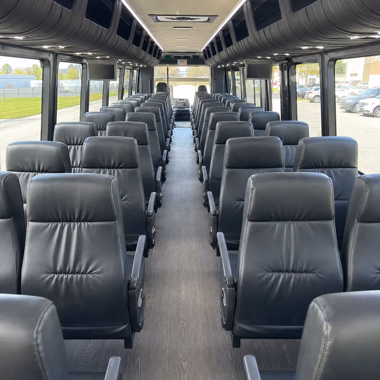 austin 28 passenger minibus interior