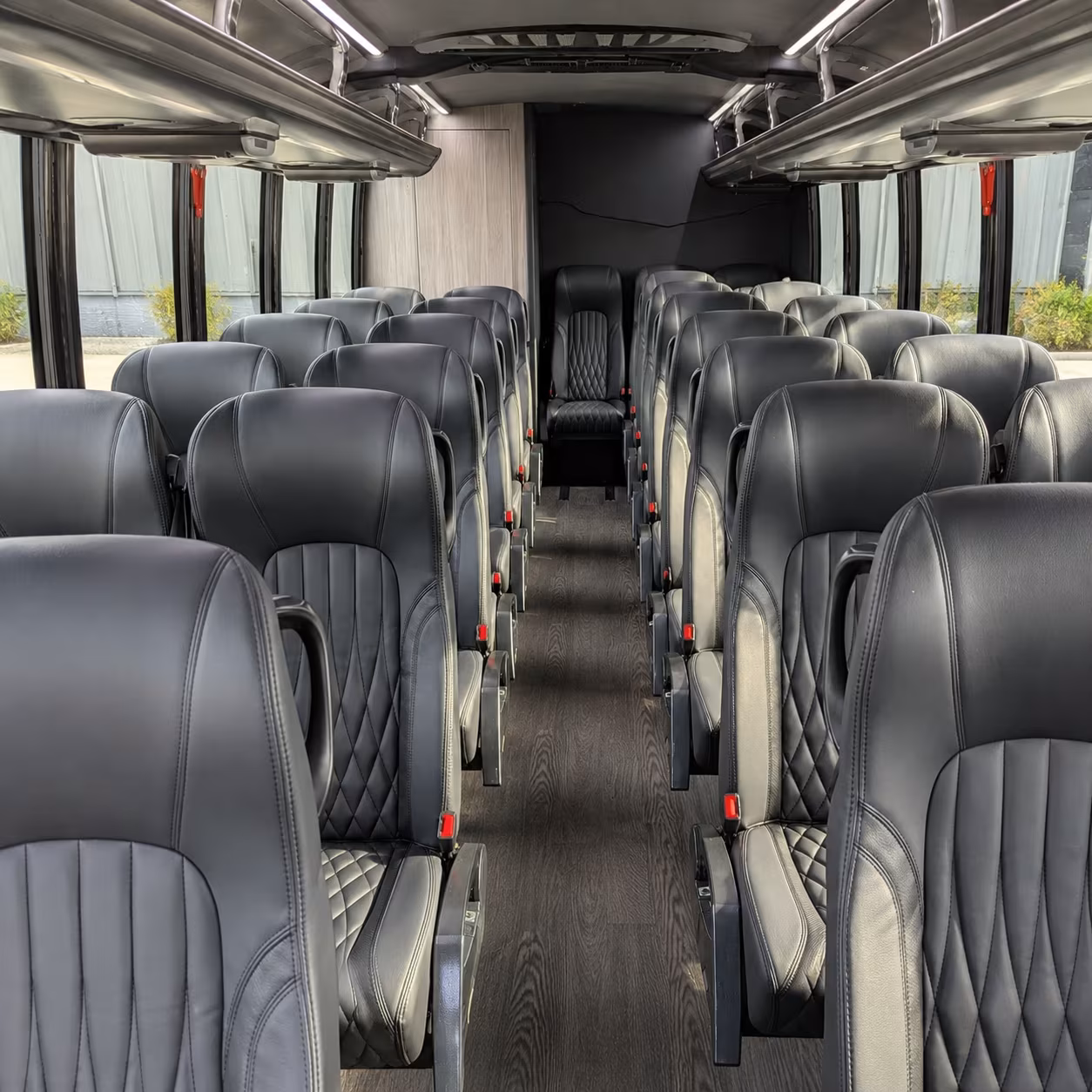 austin 35 passenger minibus interior
