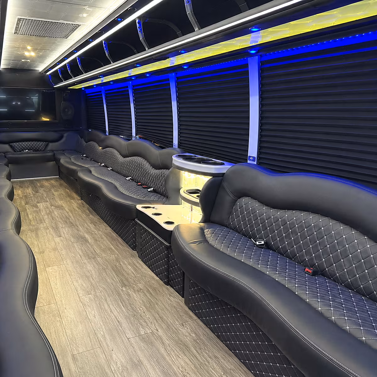 austin party bus inside