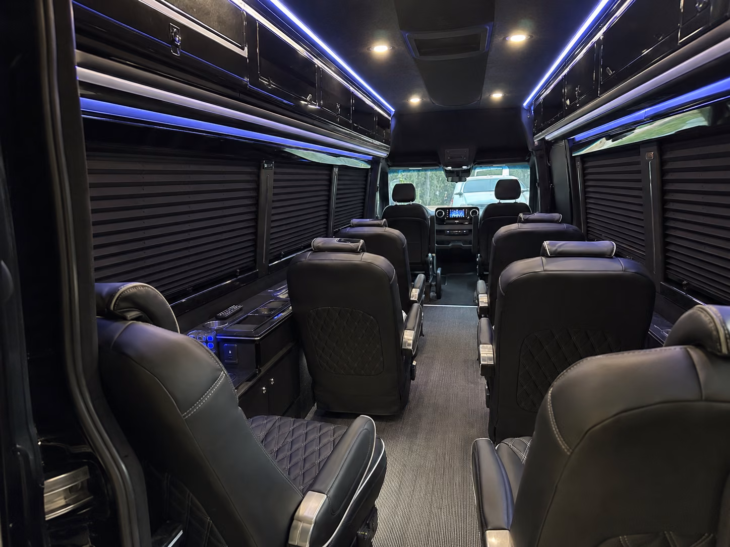 austin sprinter van with driver inside